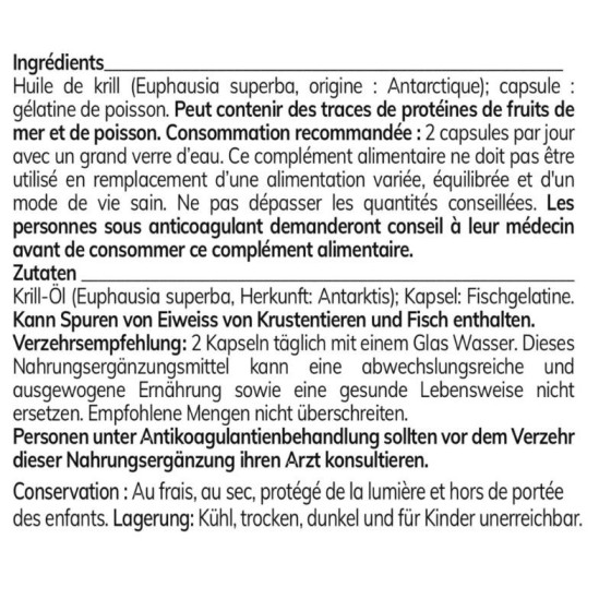 Krill + D3 60 caps. 500 mg